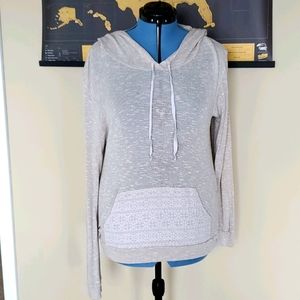 Light knit hooded sweater.